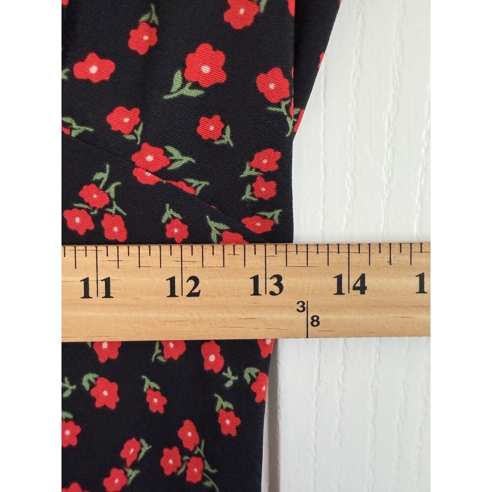 NWT Princess Polly Nellie Black Red Floral Maxi Dress Size 4 - Picture 14 of 15